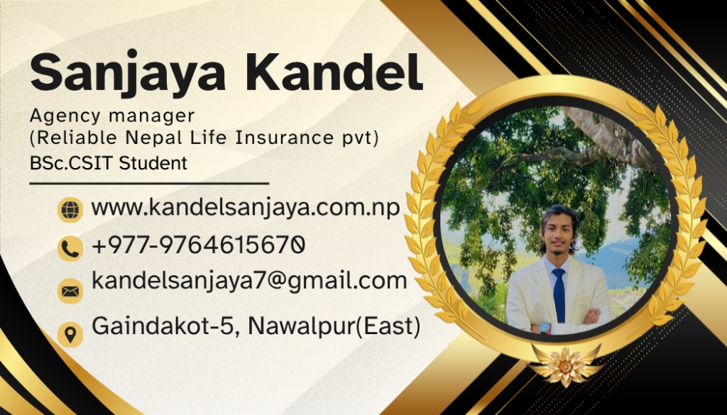 Sanjaya Kandel Business Card